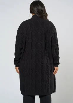 Charli Longline Cable Cardigan