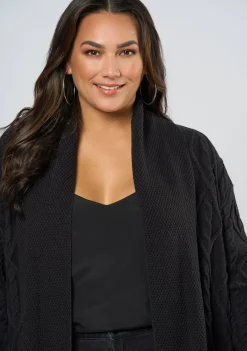 Charli Longline Cable Cardigan