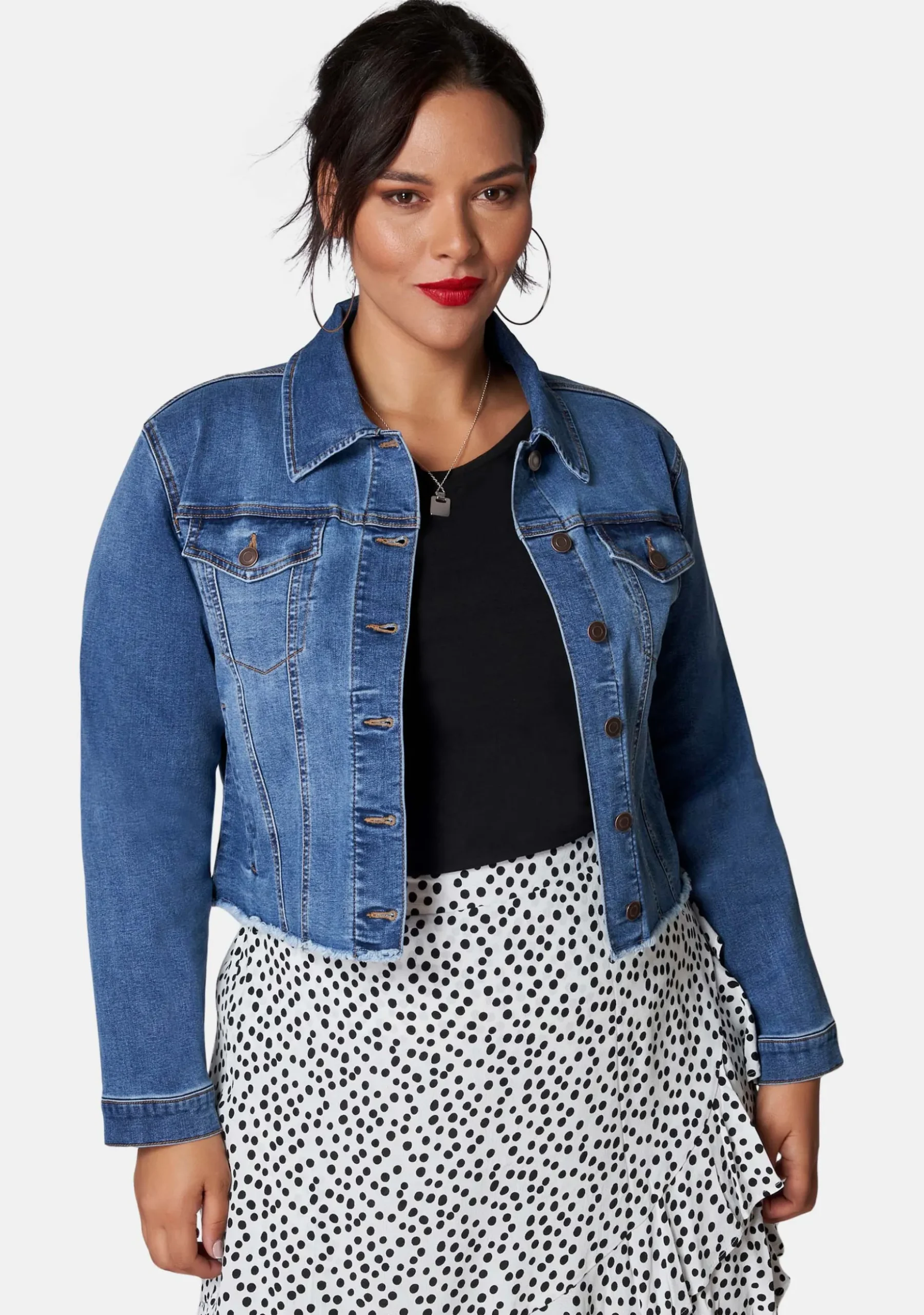 Chatterbox Crop Denim Jacket