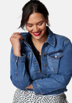 Chatterbox Crop Denim Jacket