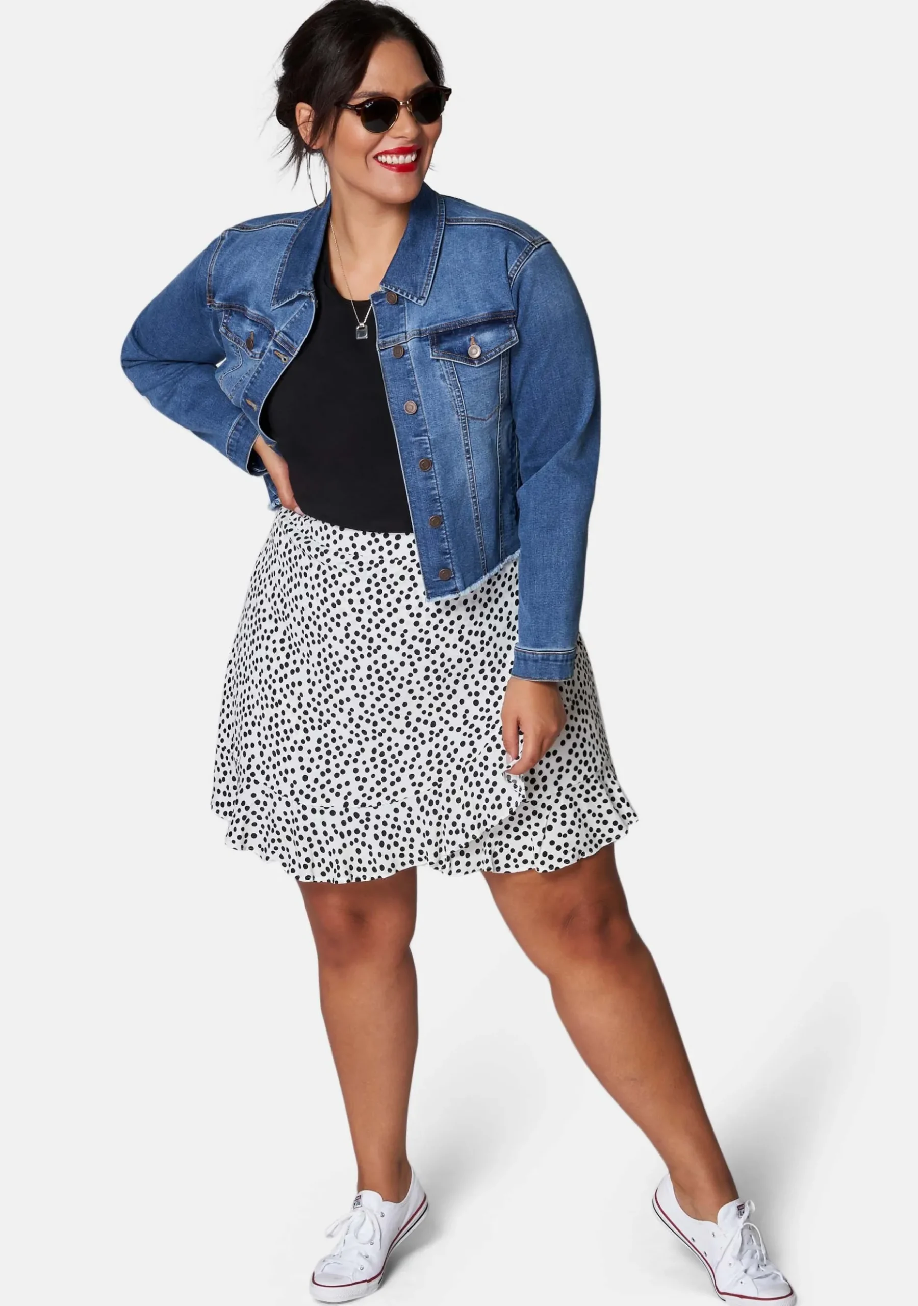 Chatterbox Crop Denim Jacket