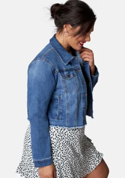 Chatterbox Crop Denim Jacket