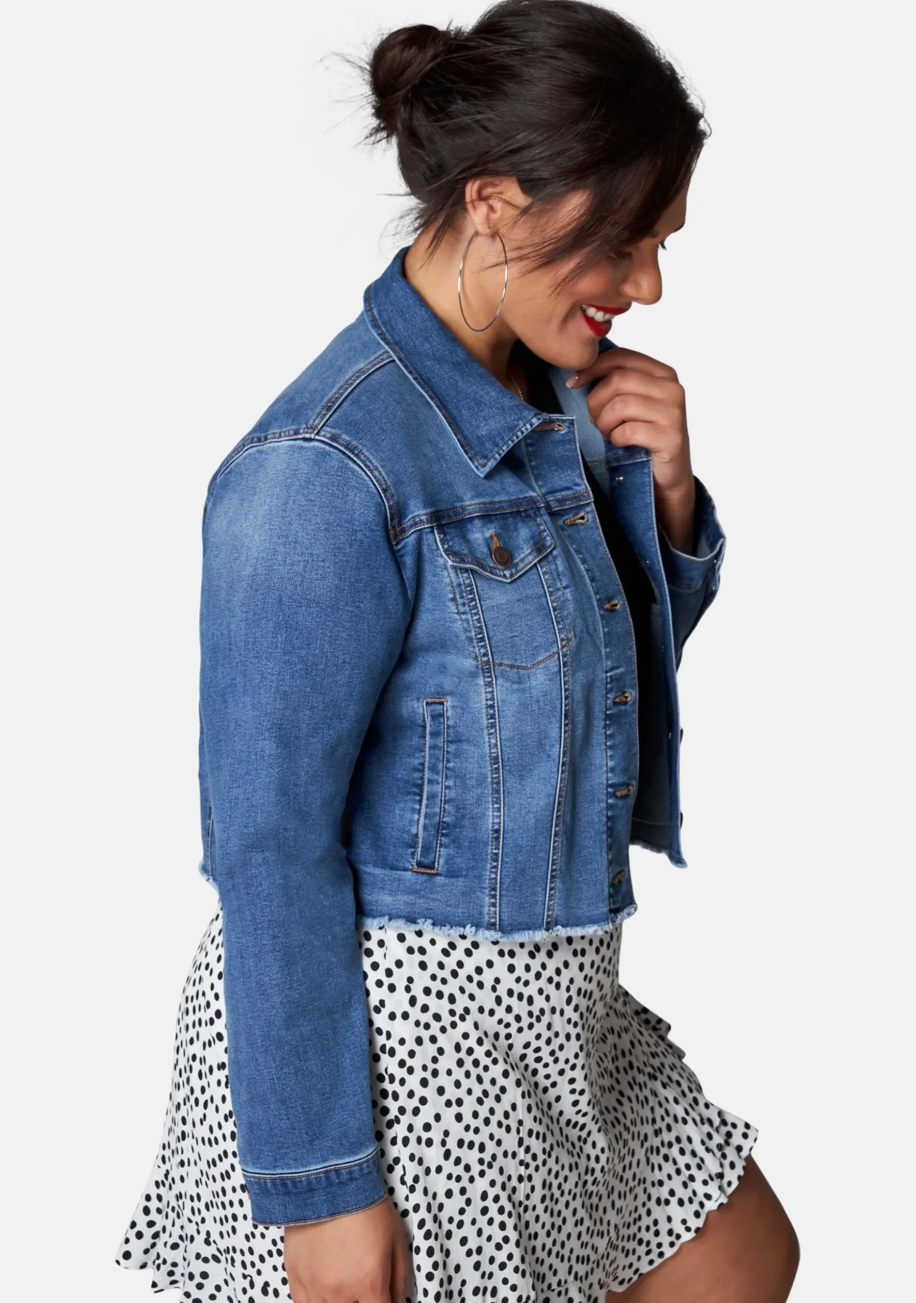 Chatterbox Crop Denim Jacket