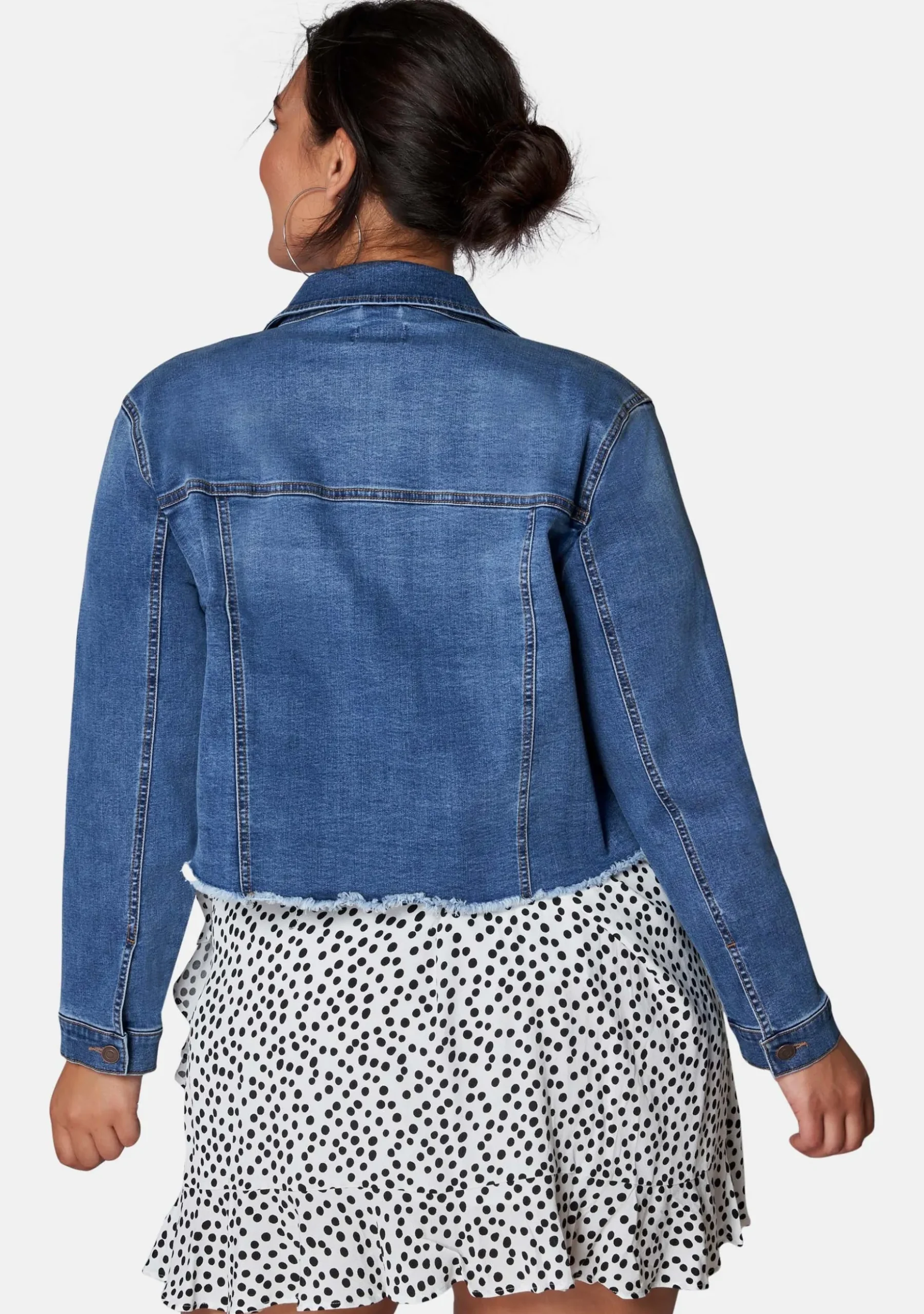 Chatterbox Crop Denim Jacket
