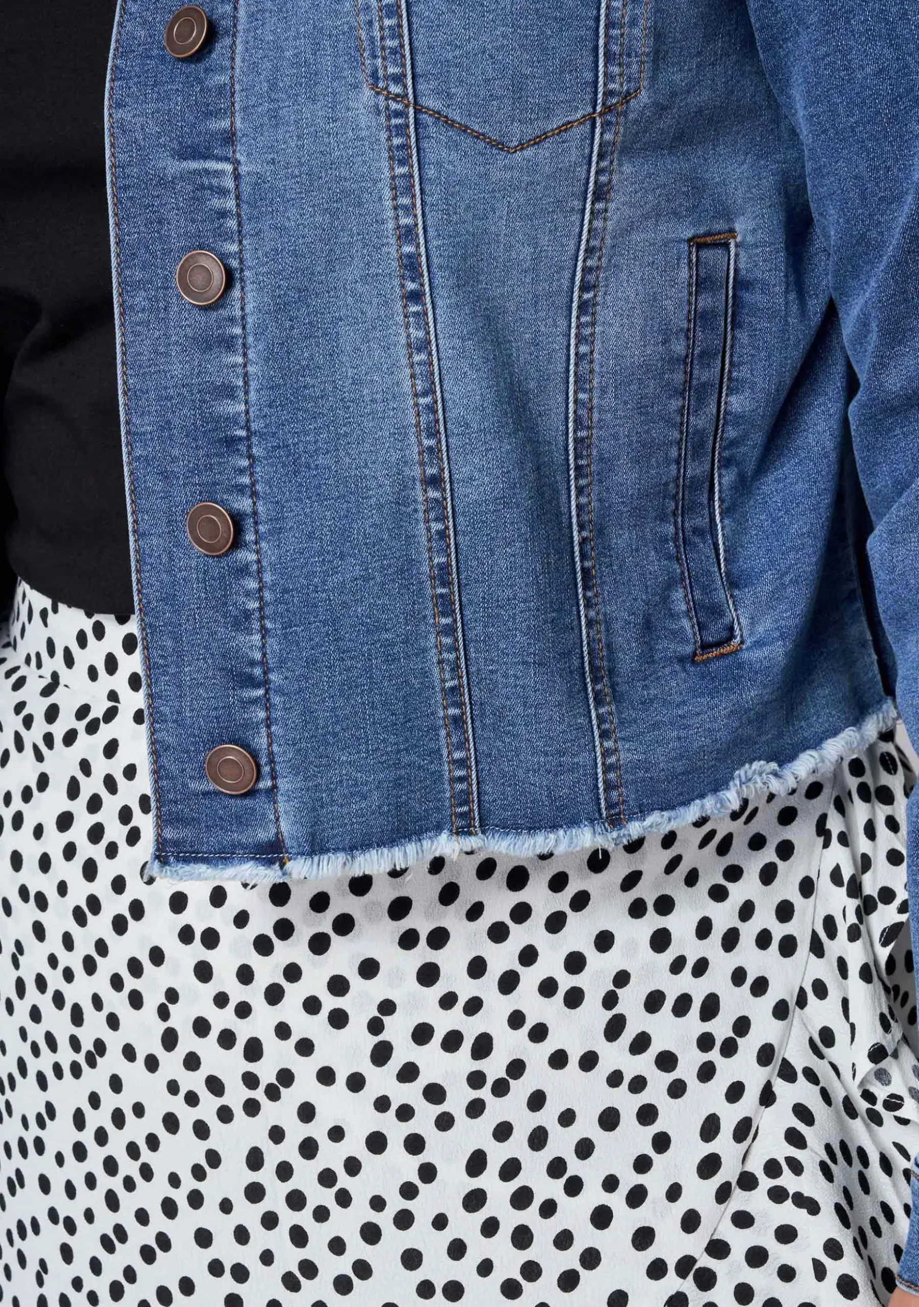 Chatterbox Crop Denim Jacket