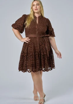 Claudia Broderie Dress