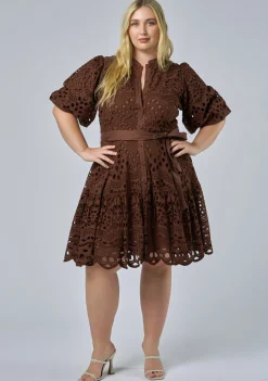 Claudia Broderie Dress