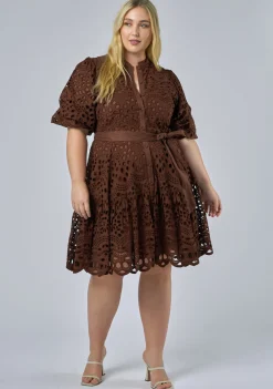 Claudia Broderie Dress
