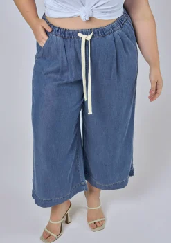 Cleo Chambray Crop Pant