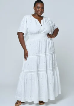 Constance Broderie Maxi Dress