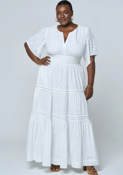 Constance Broderie Maxi Dress
