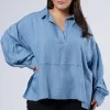 Corbin Chambray Blouse
