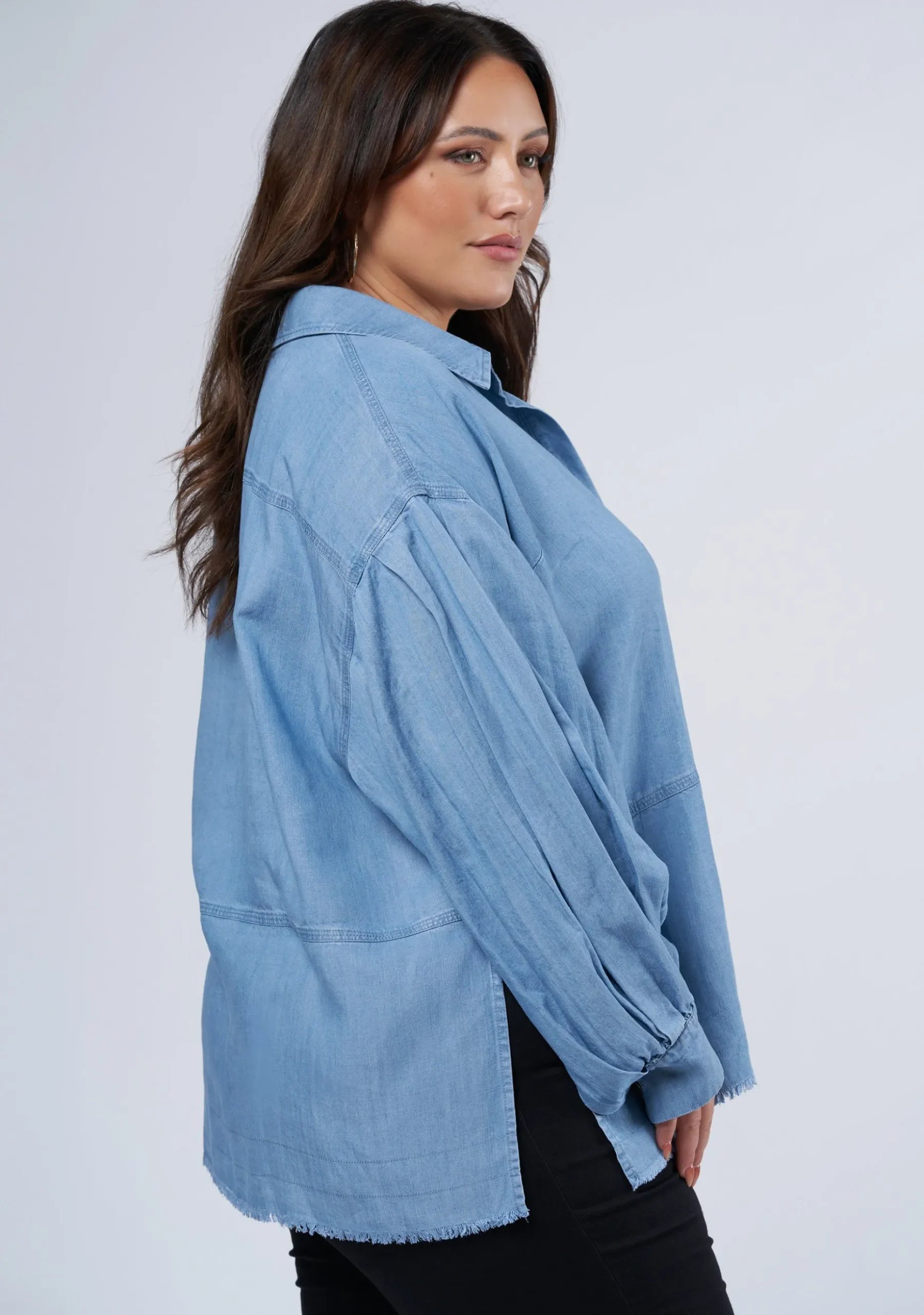 Corbin Chambray Blouse