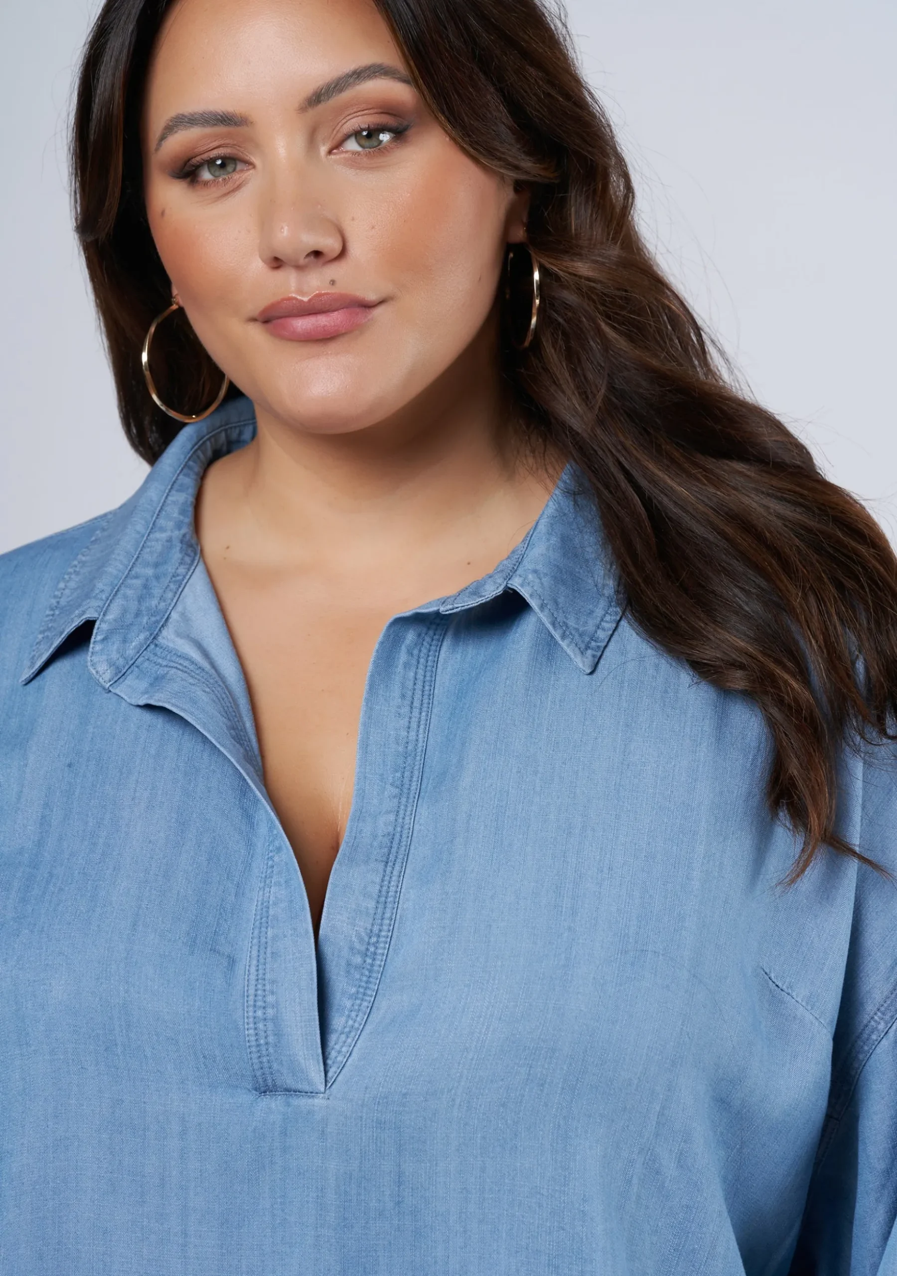 Corbin Chambray Blouse