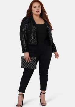 Cosplay Crop Sequin Jacket