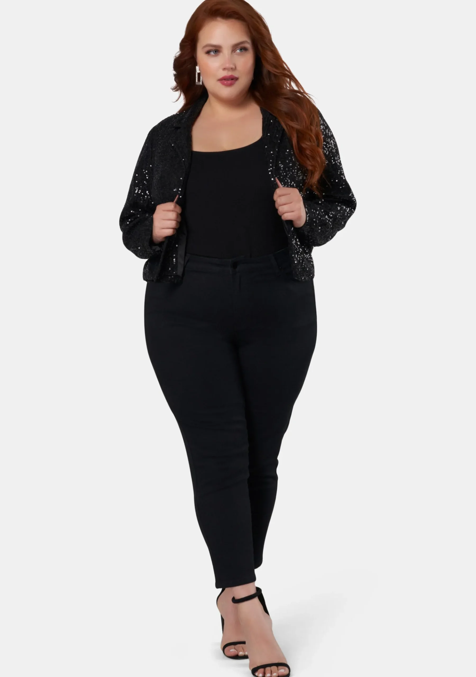 Cosplay Crop Sequin Jacket