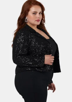 Cosplay Crop Sequin Jacket