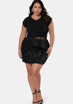 Courting Controversy Sequin Skirt