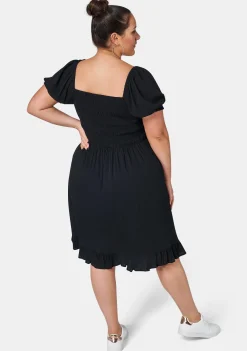 Cristine Crinkle Midi Dress