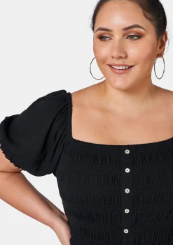 Cristine Crinkle Midi Dress