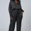 Cut It Out Satin Jumpsuit