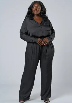 Cut It Out Satin Jumpsuit
