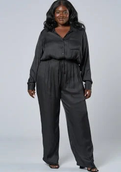 Cut It Out Satin Jumpsuit