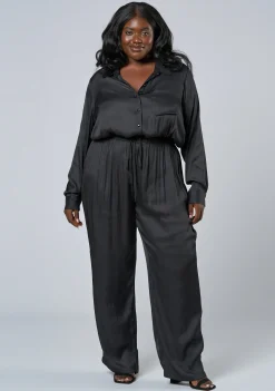 Cut It Out Satin Jumpsuit
