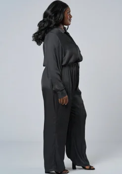 Cut It Out Satin Jumpsuit