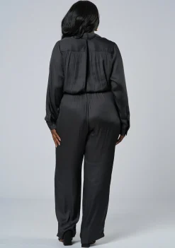 Cut It Out Satin Jumpsuit