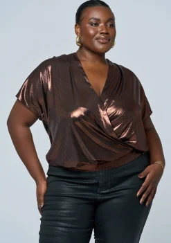 Desires Meet Metallic Top
