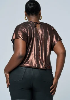Desires Meet Metallic Top