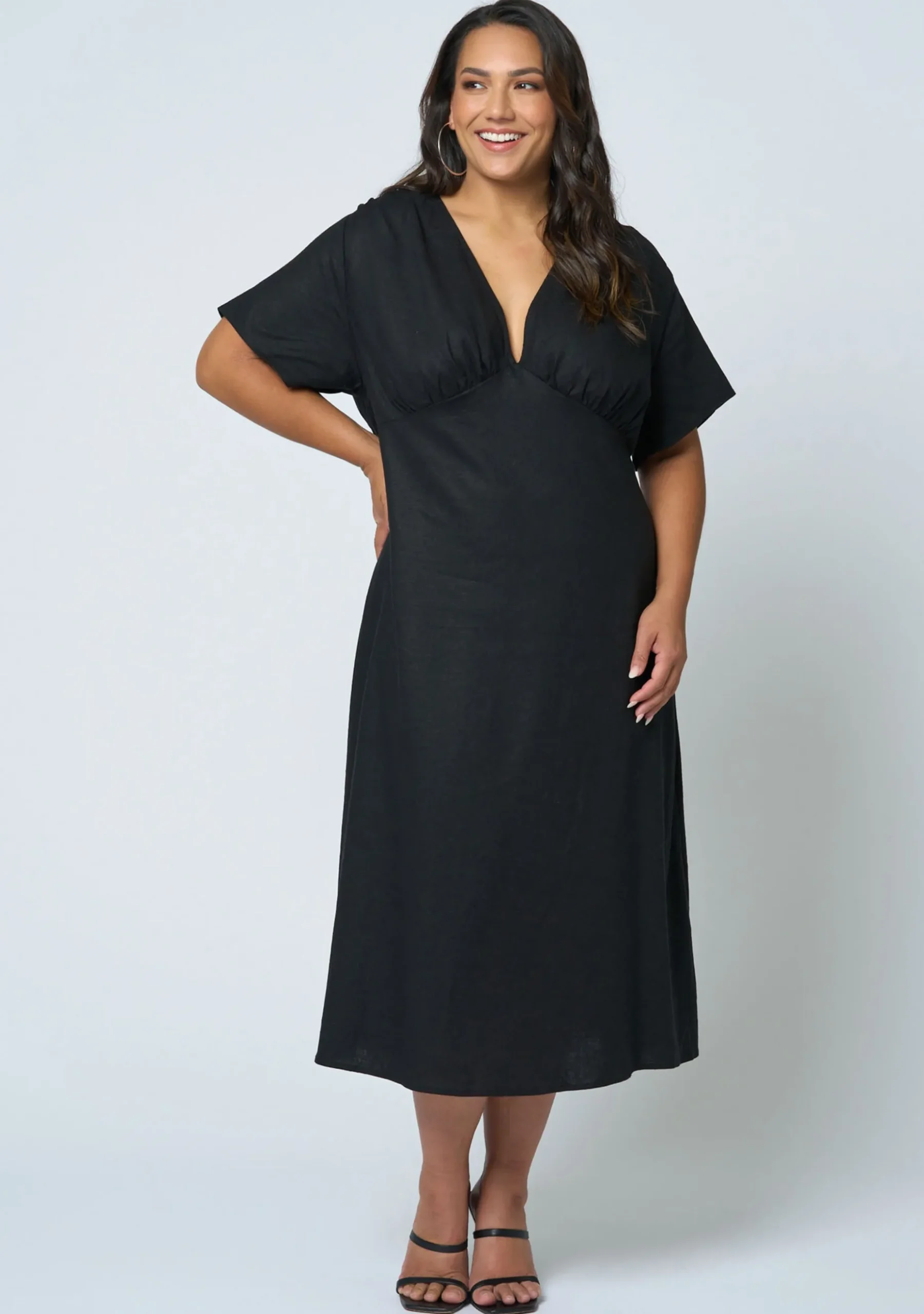 Eddie Linen Midi Dress