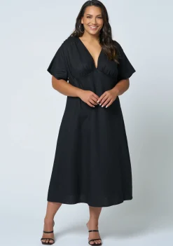 Eddie Linen Midi Dress