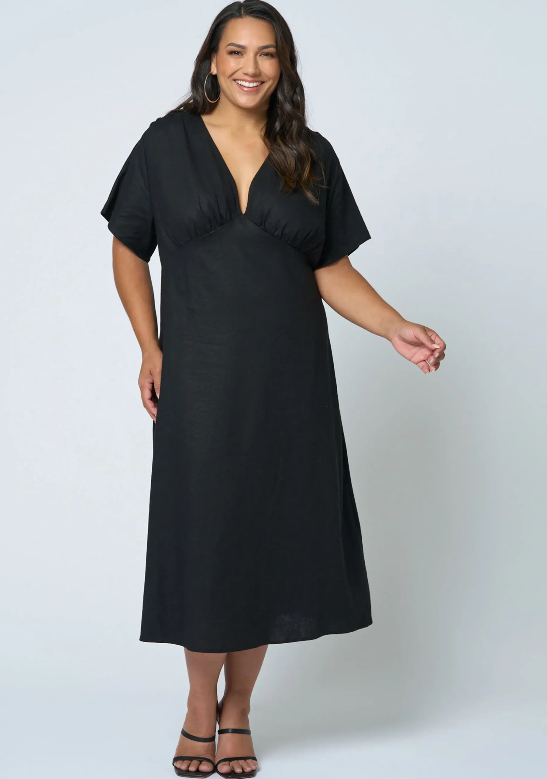 Eddie Linen Midi Dress