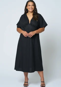Eddie Linen Midi Dress