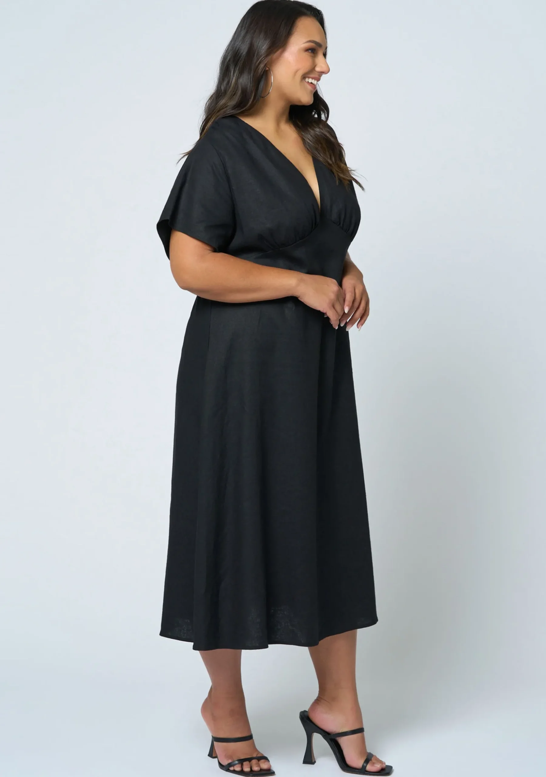 Eddie Linen Midi Dress