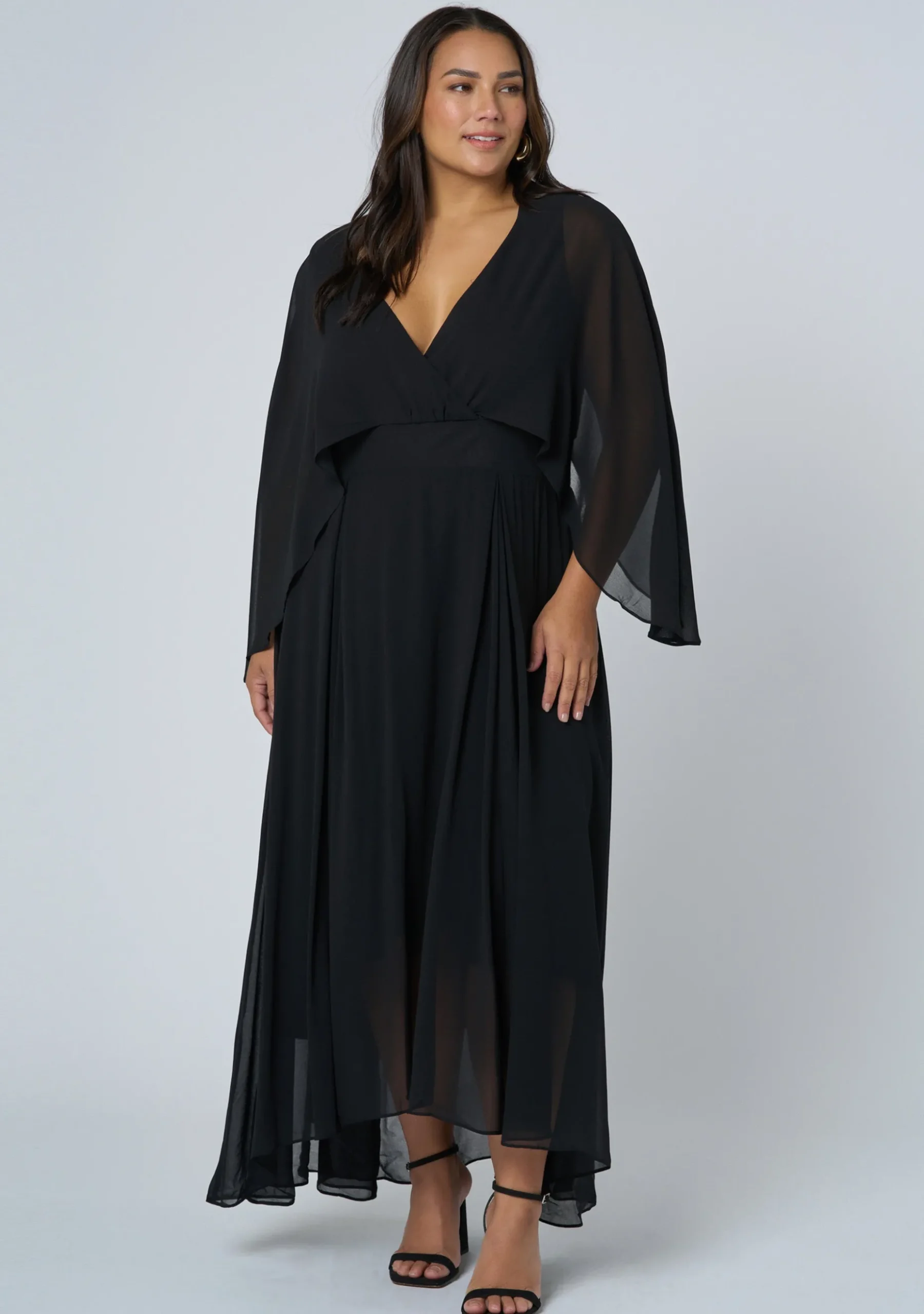 Electric Chemistry Cape Maxi Dress