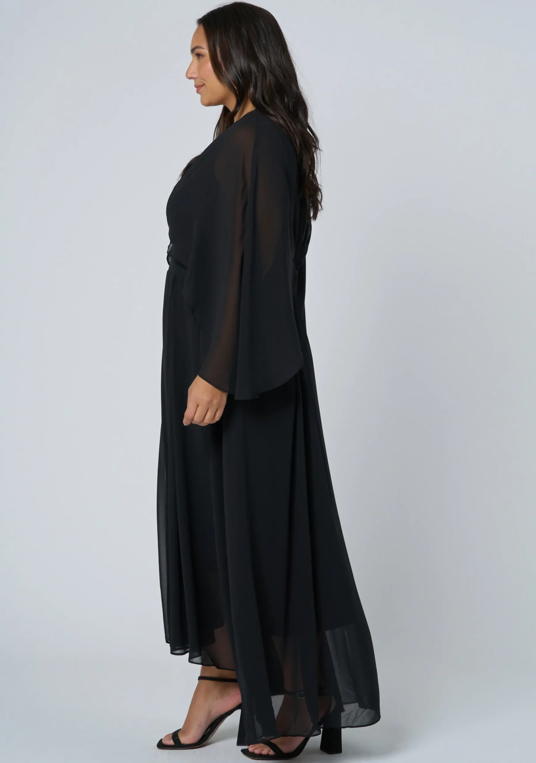 Electric Chemistry Cape Maxi Dress