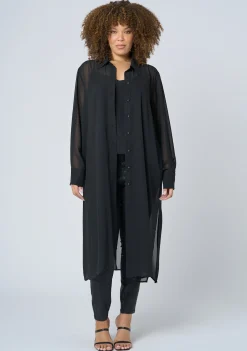 Electric Voltage Maxi Shirt Dress
