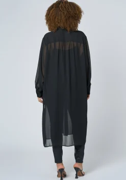 Electric Voltage Maxi Shirt Dress