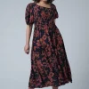 Ella Asymmetric Midi Dress