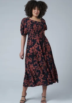 Ella Asymmetric Midi Dress