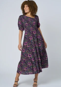 Ella Asymmetric Midi Dress