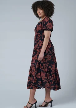 Ella Asymmetric Midi Dress