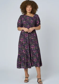 Ella Asymmetric Midi Dress