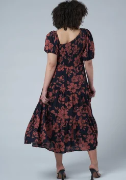 Ella Asymmetric Midi Dress