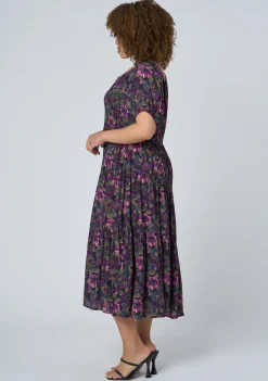 Ella Asymmetric Midi Dress