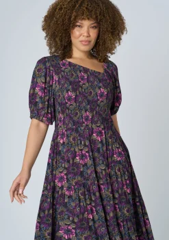 Ella Asymmetric Midi Dress