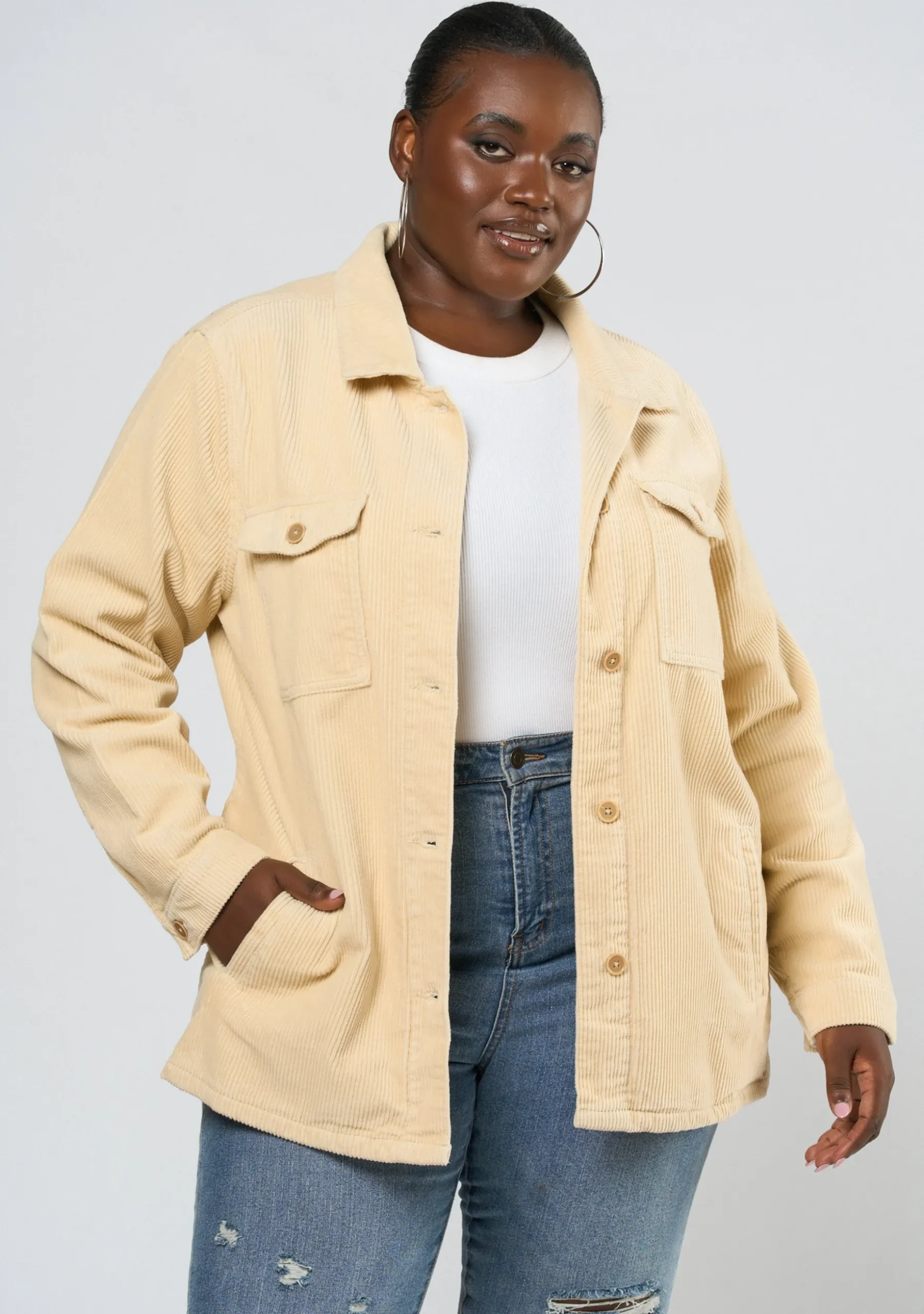 Eloise Cord Shacket